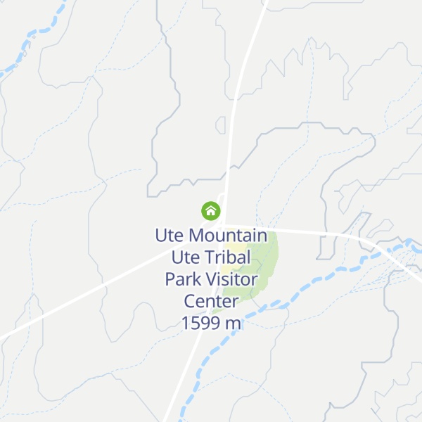 Map of Ute Mountain Ute Tribal Park Visitor Center
