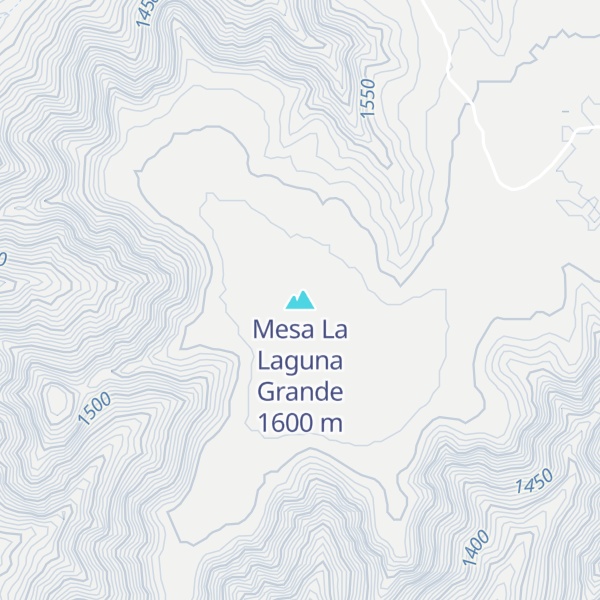 Map of Mesa La Laguna Grande