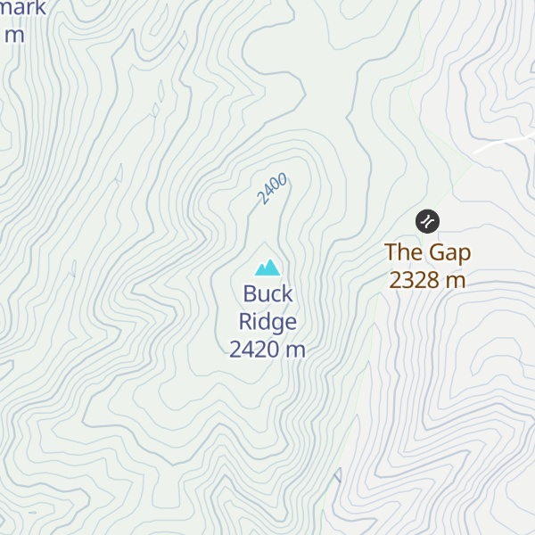 Map of Buck Ridge