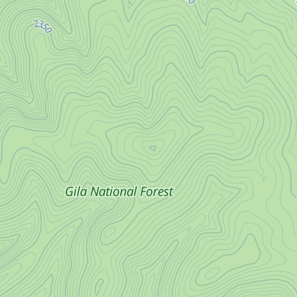 Map of Mogollon Divide