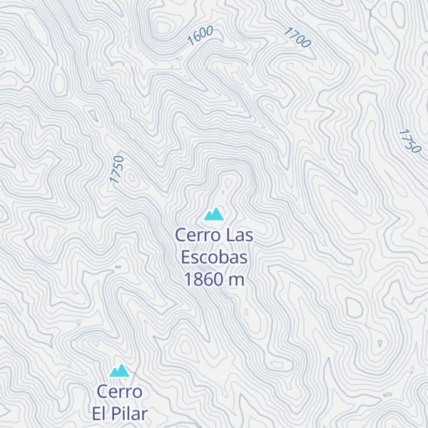 Map of Cerro Las Escobas