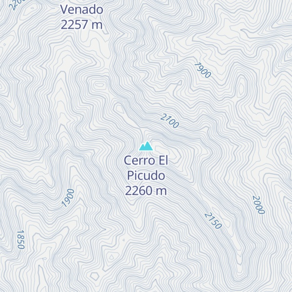 Map of Cerro El Picudo