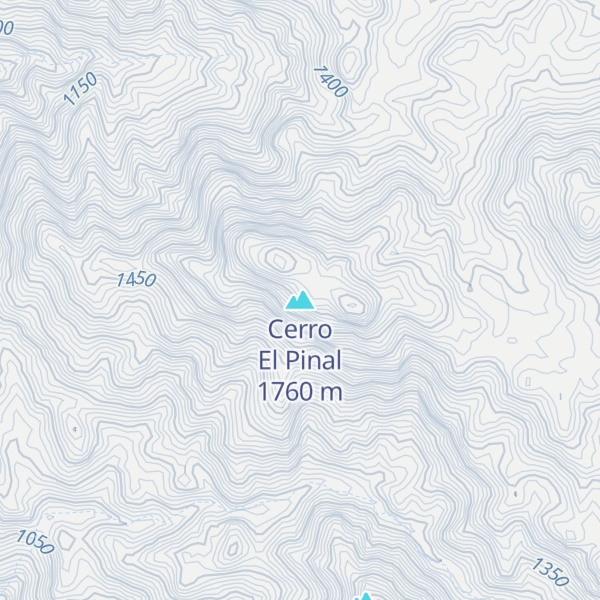 Map of Cerro El Pinal