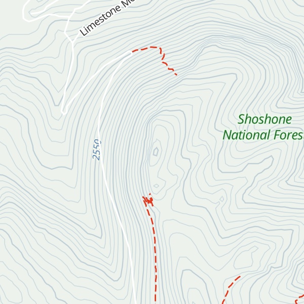 Map of Limestone Mountain