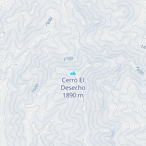 Map of Cerro El Desecho