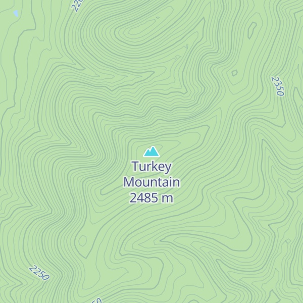 Map of Turkey Mountain
