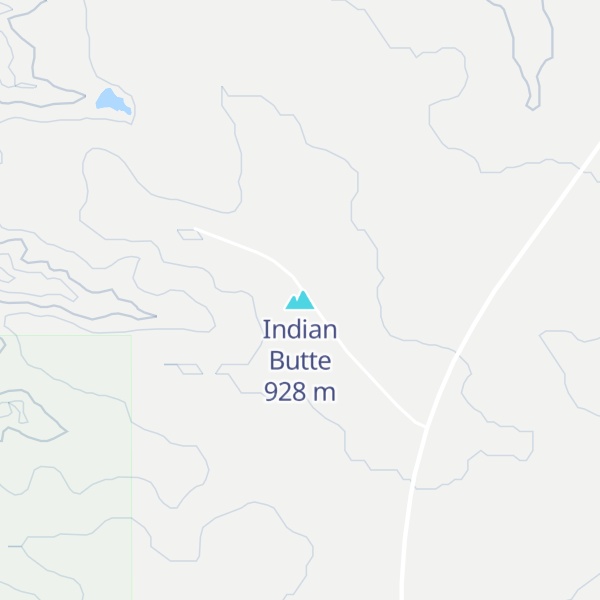 Map of Indian Butte