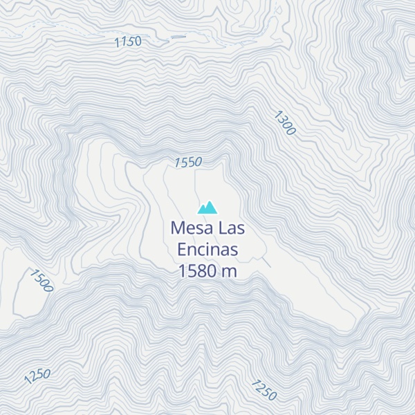 Map of Mesa Las Encinas