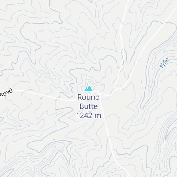 Map of Round Butte