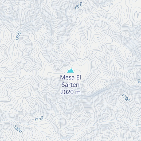 Map of Mesa El Sarten
