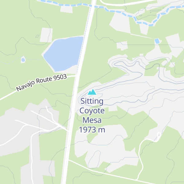 Map of Sitting Coyote Mesa