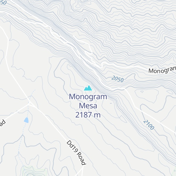 Map of Monogram Mesa