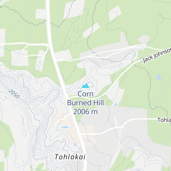 Map of Corn Burned Hill