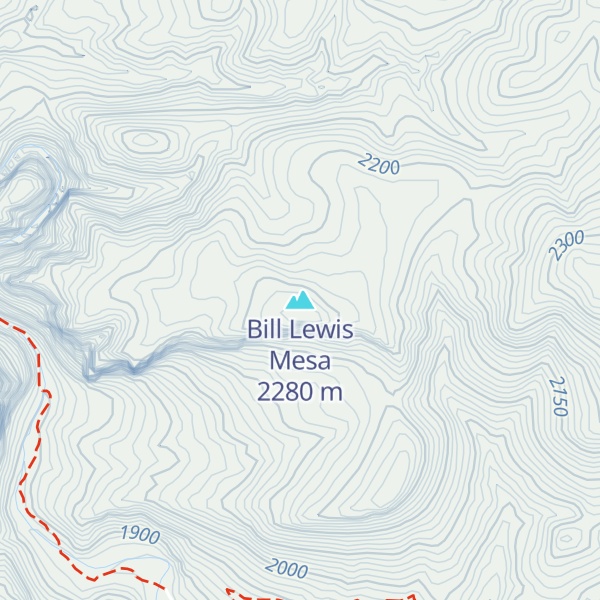 Map of Bill Lewis Mesa