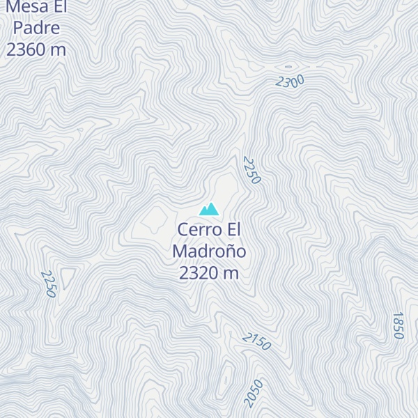 Map of Cerro El Madroño