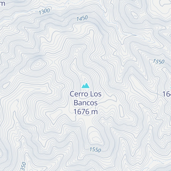Map of Cerro Los Bancos