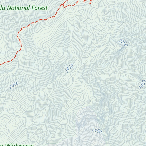 Map of Sheridan Mountain