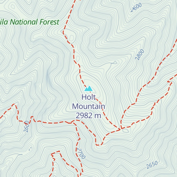Map of Holt Mountain