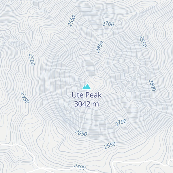 Map of Ute Peak