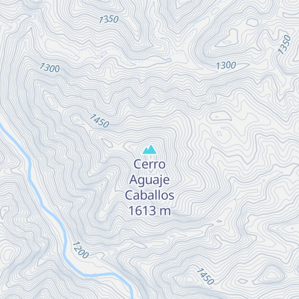Map of Cerro Aguaje Caballos
