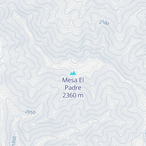 Map of Mesa El Padre