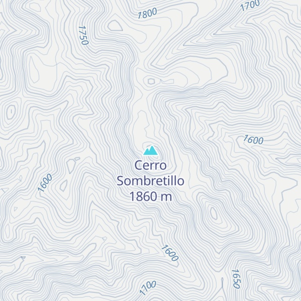 Map of Cerro Sombretillo