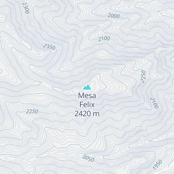 Map of Mesa Felix