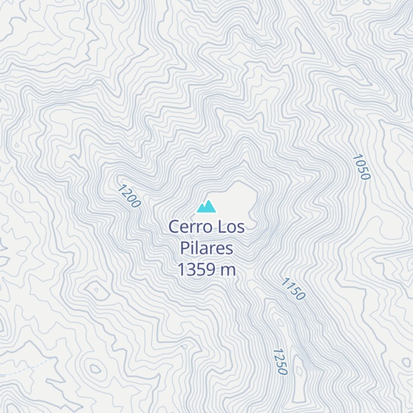 Map of Cerro Los Pilares