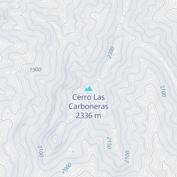 Map of Cerro Las Carboneras