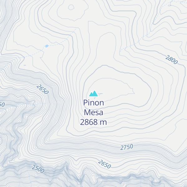 Map of Pinon Mesa