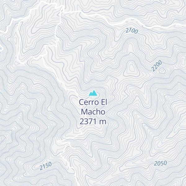 Map of Cerro El Macho