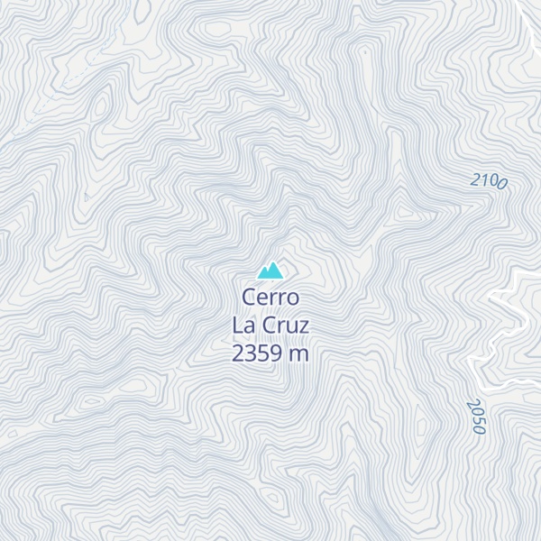 Map of Cerro La Cruz