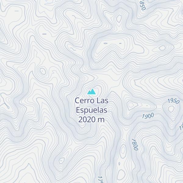 Map of Cerro Las Espuelas