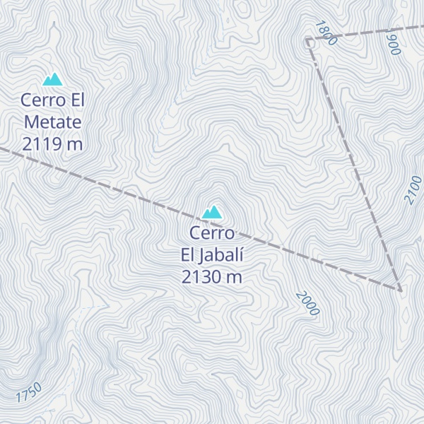 Map of Cerro El Jabalí