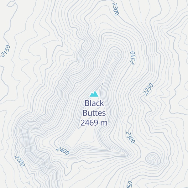 Map of Black Buttes