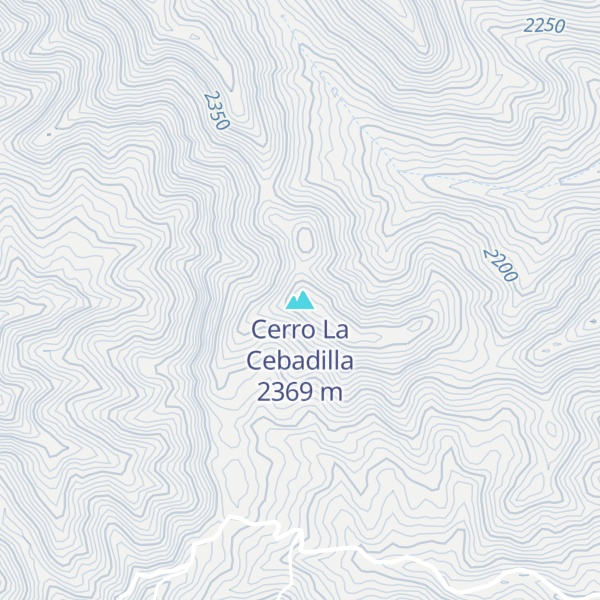 Map of Cerro La Cebadilla