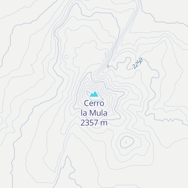 Map of Cerro la Mula