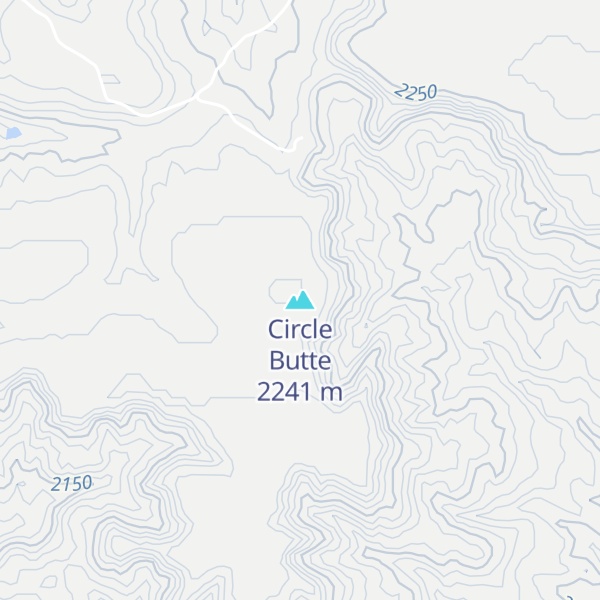 Map of Circle Butte