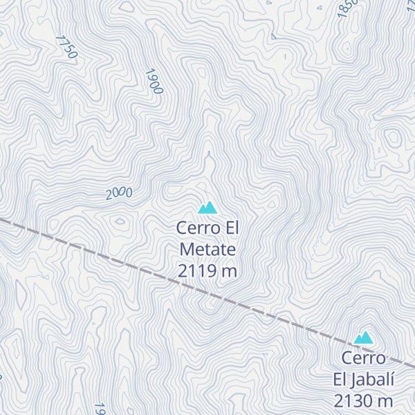 Map of Cerro El Metate