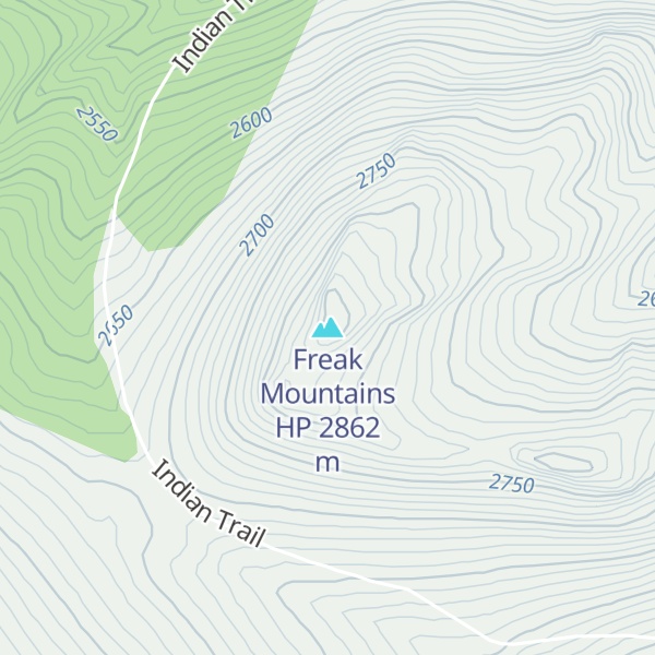 Map of Freak Mountains HP