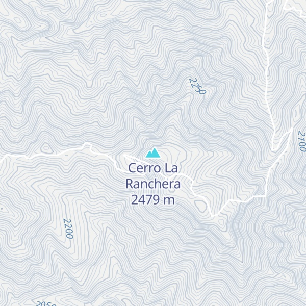 Map of Cerro La Ranchera