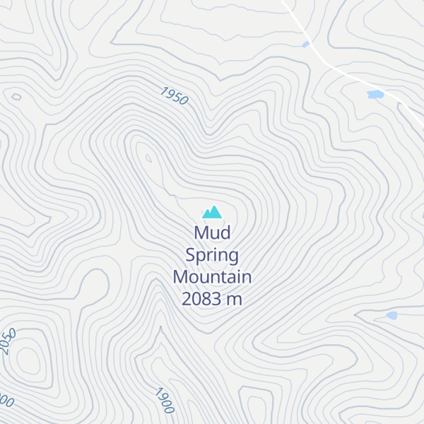 Map of Mud Spring Mountain