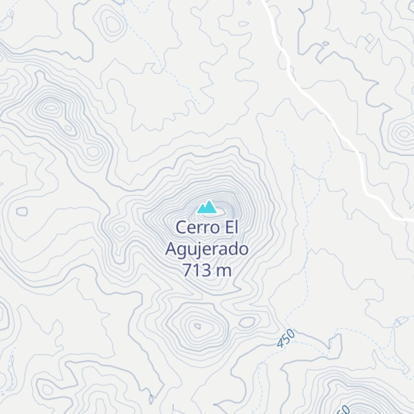 Map of Cerro El Agujerado