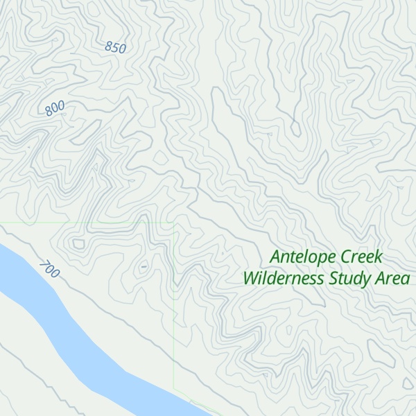 Map of Fortress Butte