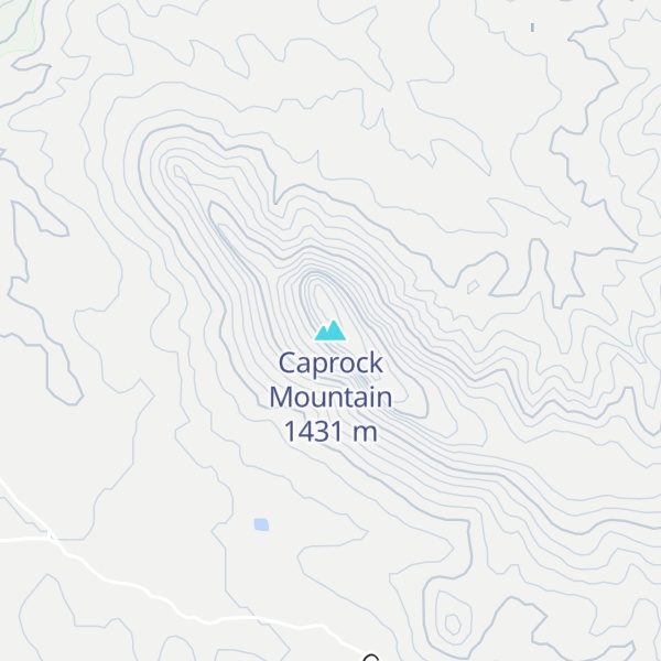 Map of Caprock Mountain