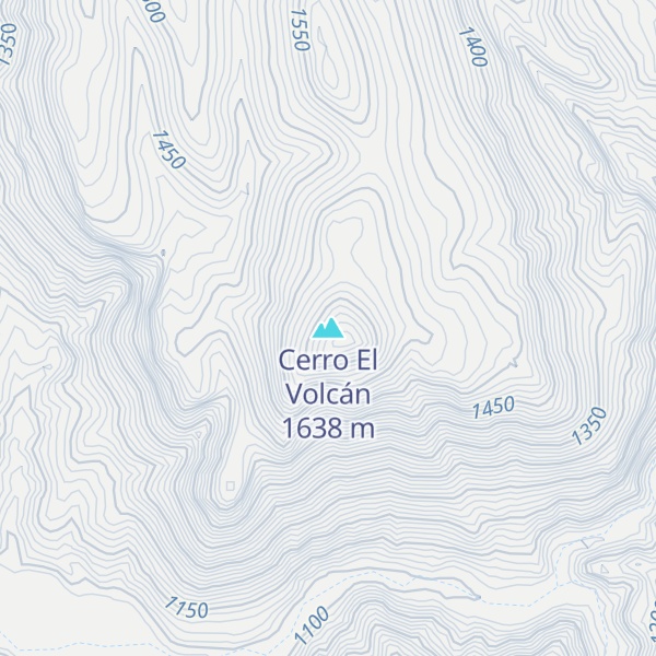 Map of Cerro El Volcán