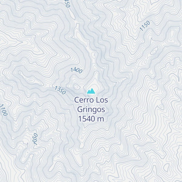 Map of Cerro Los Gringos