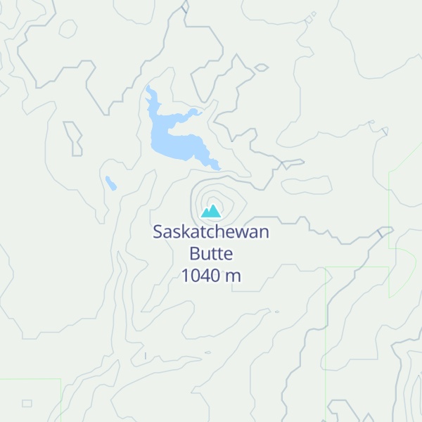 Map of Saskatchewan Butte
