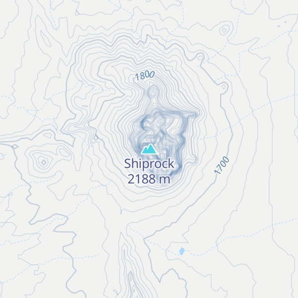 Map of Shiprock