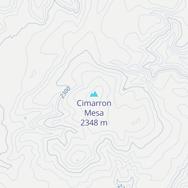 Map of Cimarron Mesa